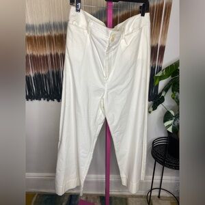 NWOT Apiece Apart Ivory Wide Straight Leg Pants